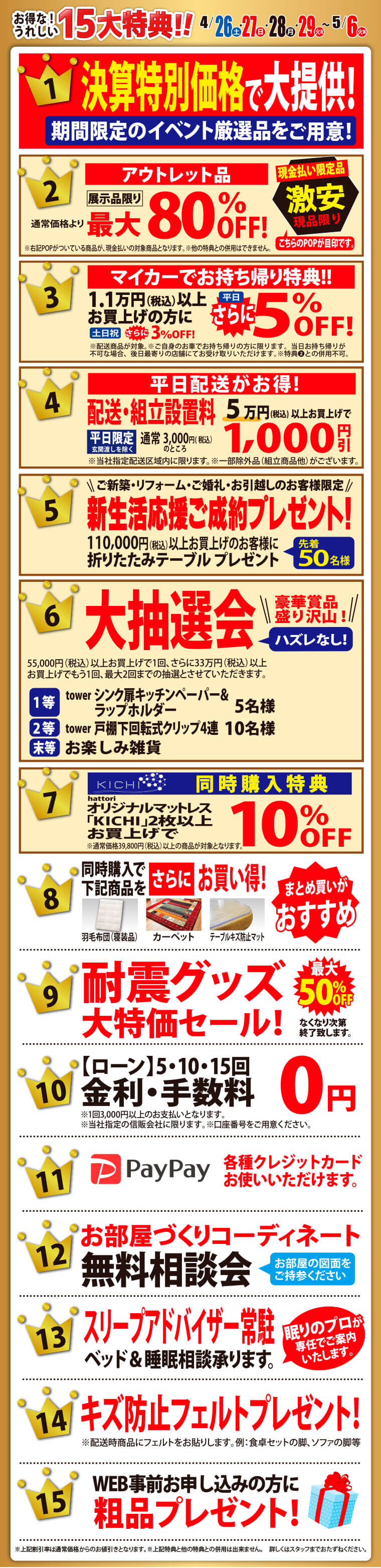 イベント特典